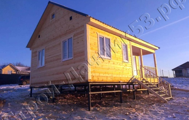 3 Брусовой дом ОД-6, 6×8, 48 м², Московская область, ДНТ «Рыбацкая Деревня» (8)